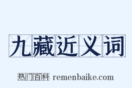 九藏近义词是什么意思的图片